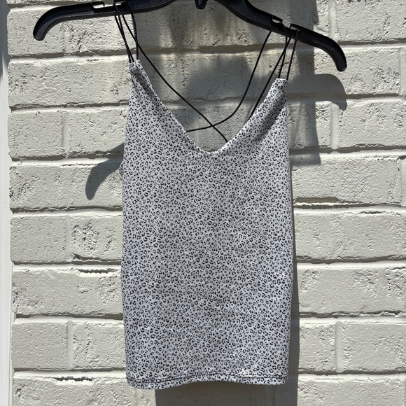 gaze DTLA cami tank top gray black animal print XS - Picture 3 of 12